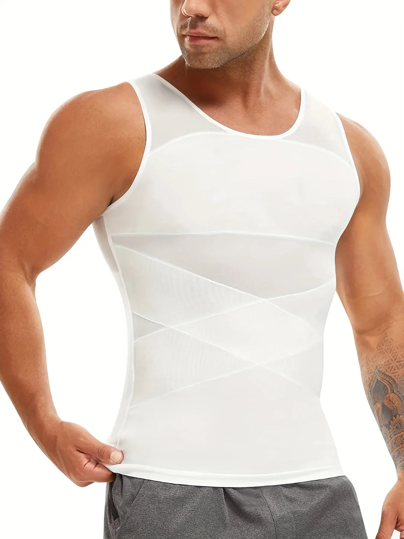 Mesh Herentanktop